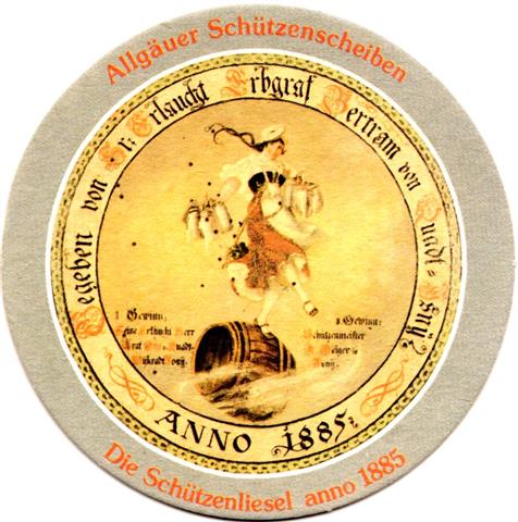 leutkirch rv-bw h�rle bier 1b (rund215-die sch�tzenliesel 1885)